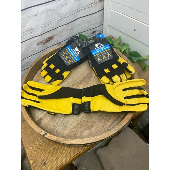 3 Pack XL Wells Lamont HydraHyde Heavy Duty Water Resistant Leather Work Gloves - Picture 5 of 5
